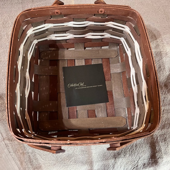 NIB Longaberger JW Heritage Series Cake Basket w/Liner, Protector, Riser, Lid - Picture 2 of 11